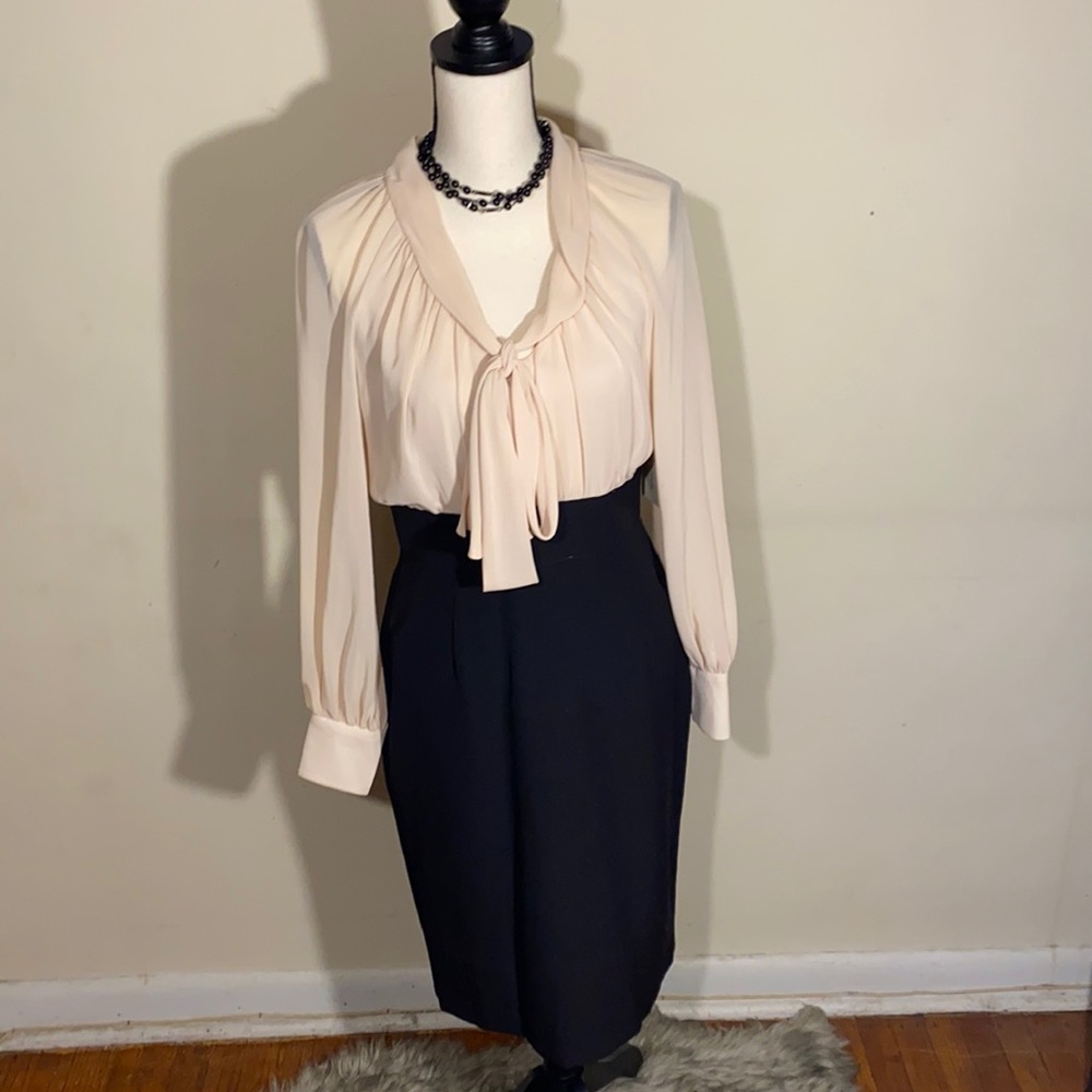 BNWT Evan Picone tan and black dress size 4